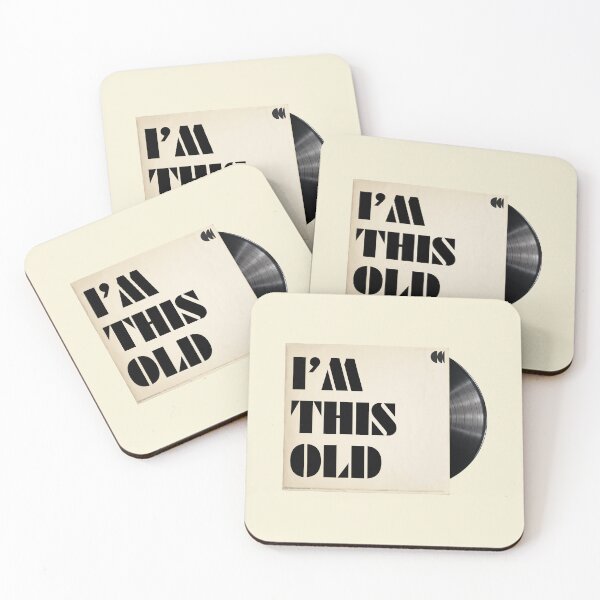 Item preview, I'm this Old - Vinyl / LP / Record vintage retro aesthetic vibes 60s 70s 80s designed and sold by InanimateArt.