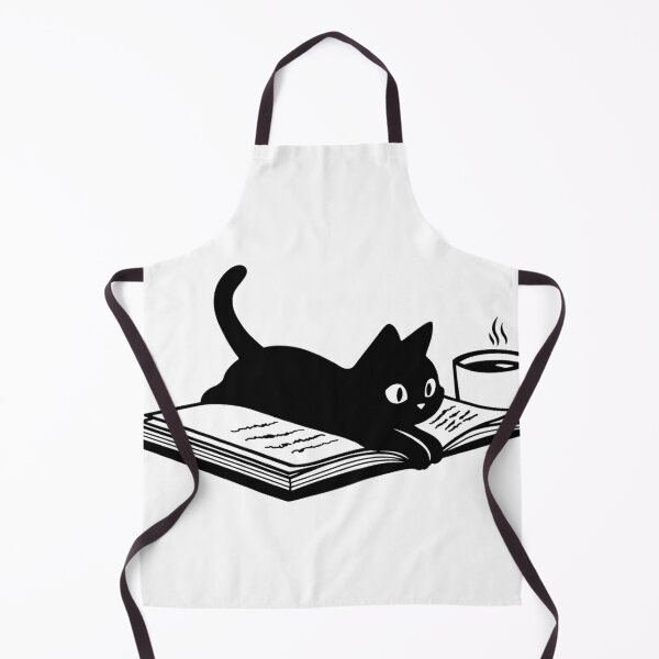 Item preview, Black Cat And Books – Cozy Coffee, Quiet Pages, and Endless Reading Adventures designed and sold by Charonde.