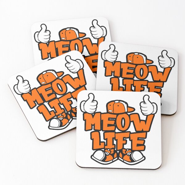 Item preview, MEOW LIFE - PETS Street Lettering Cartoon Character  designed and sold by NFTWords.