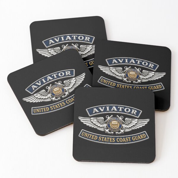 Item preview, USCG - Aviator Badge - Auxiliary w txt - 3D - Enhanced designed and sold by Military Insignia Products.