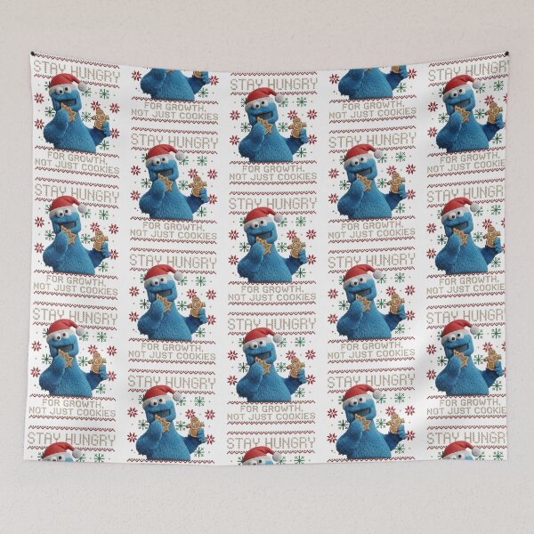Item preview, Stay Hungry for Growth Christmas Cookie Monster Motivation Design designed and sold by My-Hoodies.