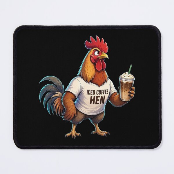 Item preview, Iced Coffee Hen designed and sold by TheEndDesign.