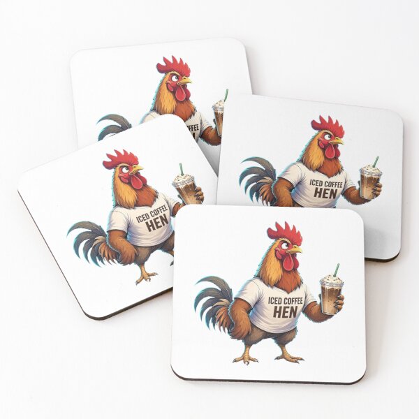 Item preview, Iced Coffee Hen  designed and sold by TheEndDesign.