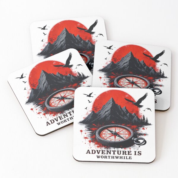 Artikelvorschau, Abenteuer lohnt sich – Trash Polka Mountain & Compass Design entworfen und verkauft von GabeMountainArt.