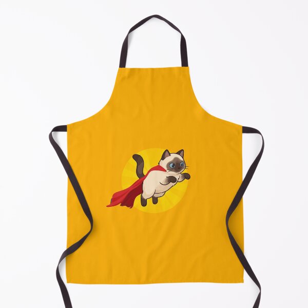 Item preview, Super Cat - cartoon vintage retro cat flying with a red cape designed and sold by InanimateArt.