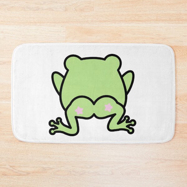 Item preview, Cute Frog Butt with Pink Stars - Funny Kawaii Frog designed and sold by Neurospicy Trolls.