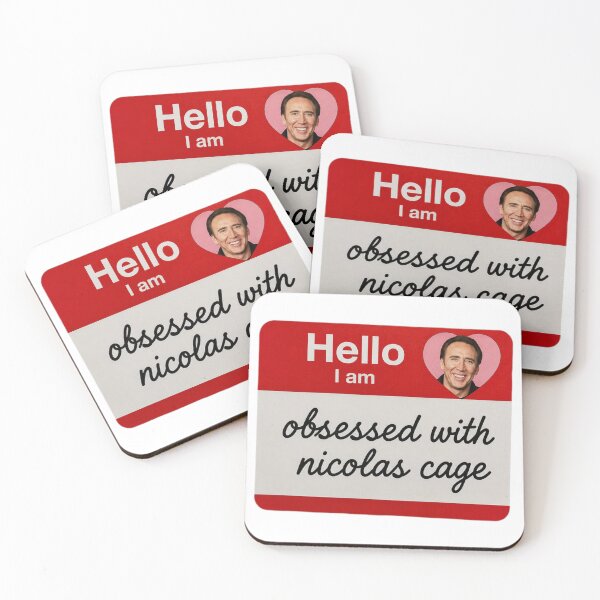 Item preview, Nicolas cage love obsess obsessed boyfriend birthday funny prank meme gift weird designed and sold by CheeseBlueprint.