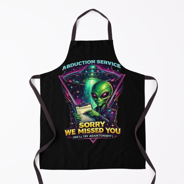 Item preview, Abduction Service – Sorry We Missed You (We'll Try Again Tonight) | Funny Alien UFO Sci-Fi T-Shirt designed and sold by EverclearDesign.