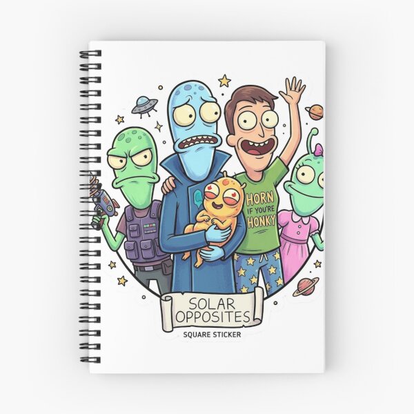 Item preview, Funny Alien Family – Retro Sci Fi Cartoon Design designed and sold by CRAZYpaterns.