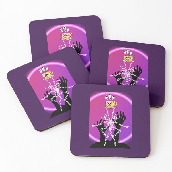 Item preview, Spooky Halloween Skeleton Dance Party with Ghosts & Coffee designed and sold by Palette _Vibes.