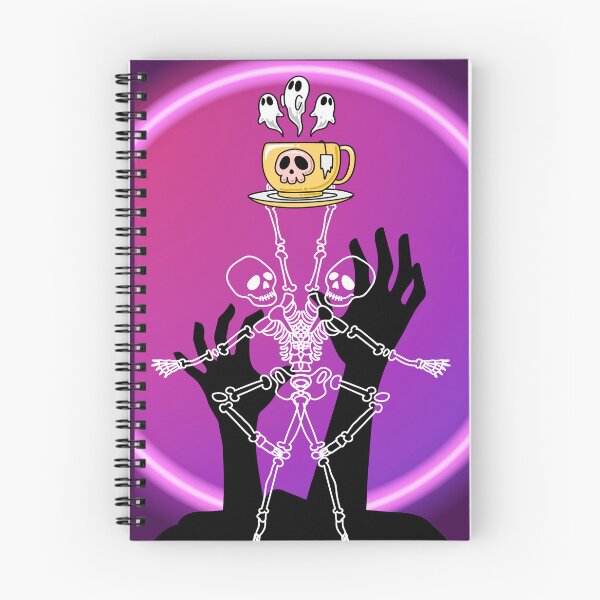 Item preview, Spooky Halloween Skeleton Dance Party with Ghosts & Coffee designed and sold by Palette _Vibes.