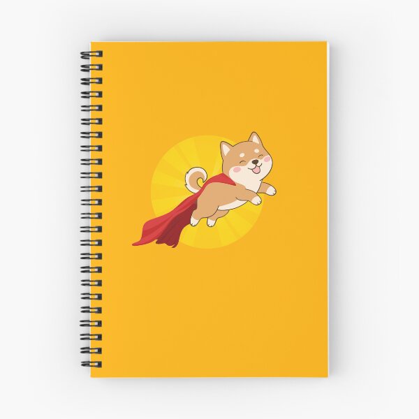 Item preview, Super Dog - happy cartoon retro dog flying with red cape and looking cute designed and sold by InanimateArt.
