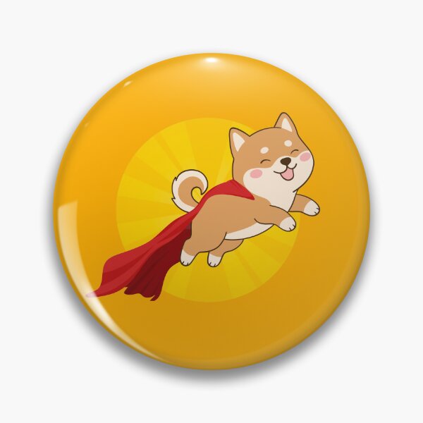 Item preview, Super Dog - happy cartoon retro dog flying with red cape and looking cute designed and sold by InanimateArt.
