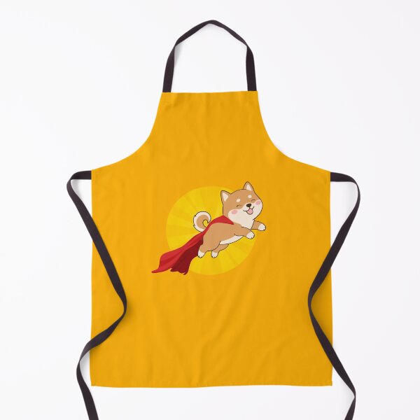 Item preview, Super Dog - happy cartoon retro dog flying with red cape and looking cute designed and sold by InanimateArt.