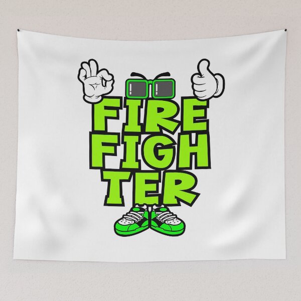 Item preview, Firefighter - WORK Comic Character Bold Urban designed and sold by NFTWords.