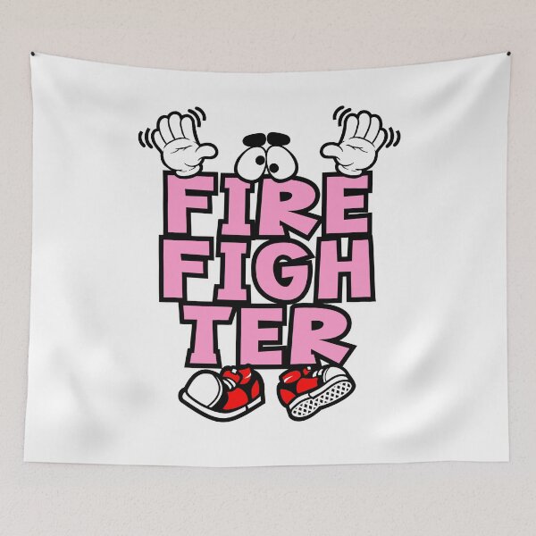 Item preview, Firefighter - WORK Cartoon Character Bold Retro designed and sold by NFTWords.