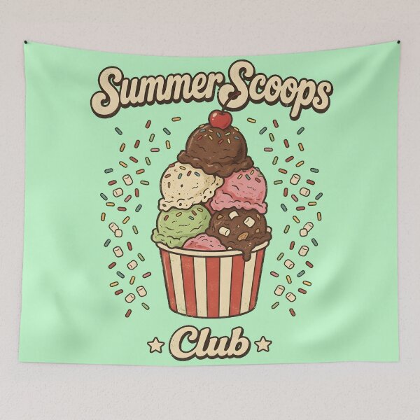 Item preview, Ice Cream Sundae Vintage Summer Vibes designed and sold by radiogalaxy.