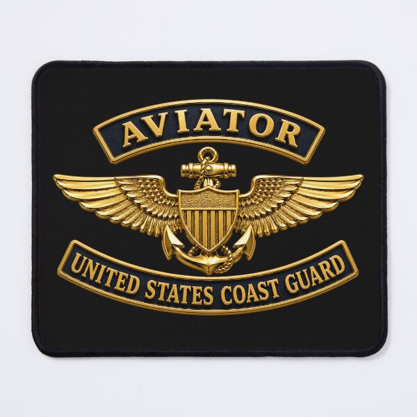 Item preview, USCG - Aviator Badge w txt - 3D - Enhanced designed and sold by Military Insignia Products.