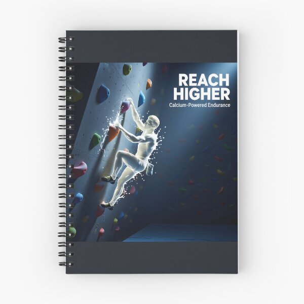 Item preview, Reach Higher Rock Climbing Art Print: Fluid Milk Aura Fitness Canvas designed and sold by Creative-RE.