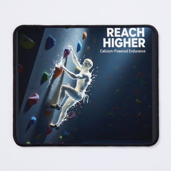 Item preview, Reach Higher Rock Climbing Art Print: Fluid Milk Aura Fitness Canvas designed and sold by Creative-RE.