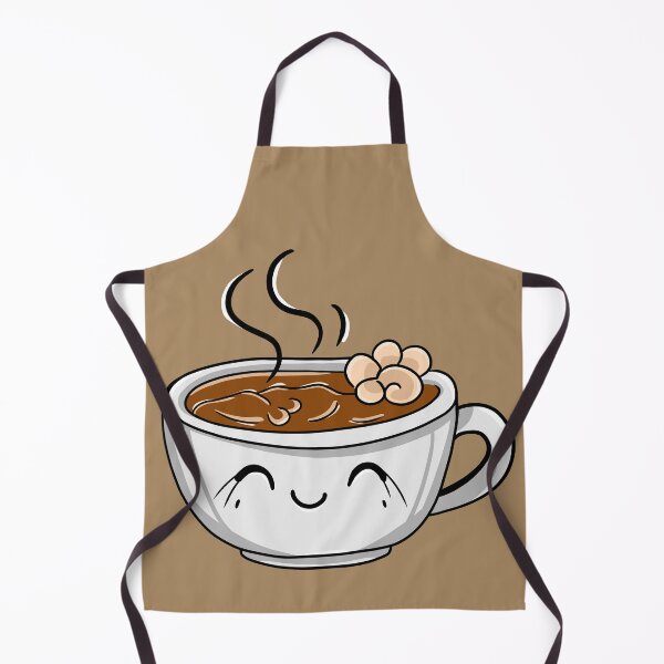 Artikelvorschau, Illustration einer Figur mit heißer Schokolade und Marshmallow entworfen und verkauft von Phyllya Design.