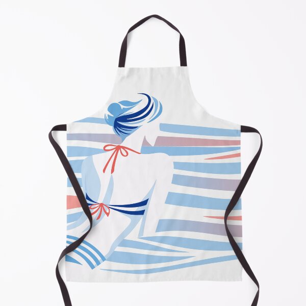 Item preview, Coastal Woman Stripes Art designed and sold by Studio pod Burom.