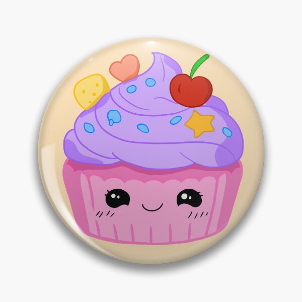 Item preview, Whimsical Cupcake with Cherry & Toppings designed and sold by Phyllya Design.