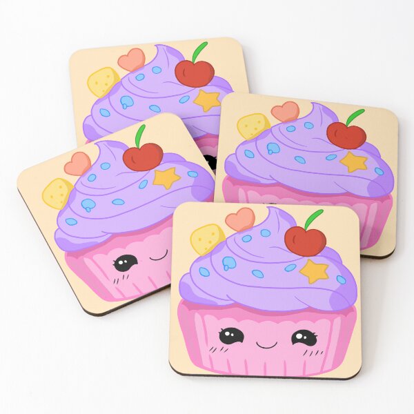Item preview, Whimsical Cupcake with Cherry & Toppings designed and sold by Phyllya Design.