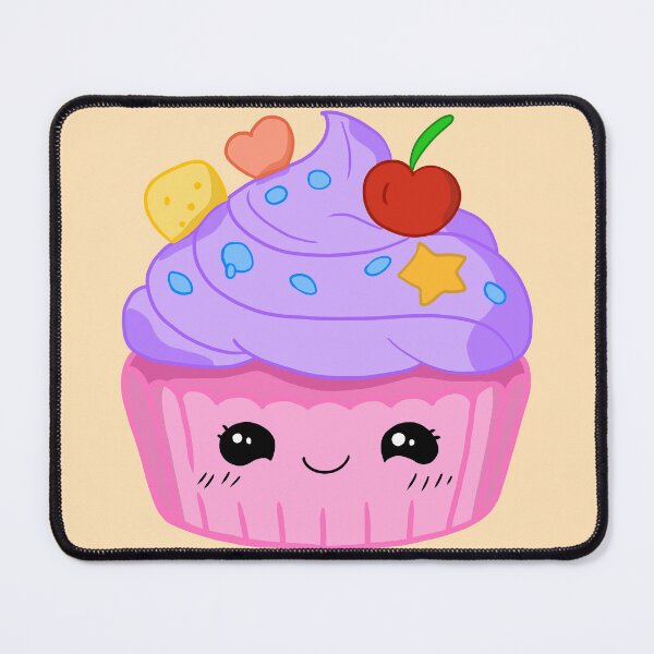 Item preview, Whimsical Cupcake with Cherry & Toppings designed and sold by Phyllya Design.