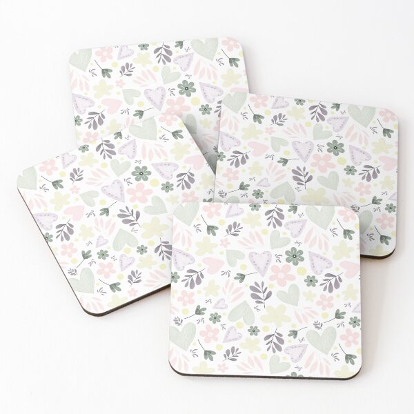 Item preview,     Pastel Bloom Hearts Pattern  designed and sold by HadHoda.