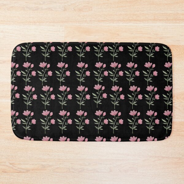Item preview, ​Pink Floral Seamless Pattern Dark Moody Wildflowers designed and sold by ​Jyoti Digital Artist.