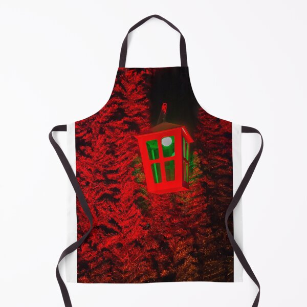 Item preview, Red Christmas Lantern Hanging on Holiday Tree Lights With Festive Green Glow and Nighttime Decoration designed and sold by Nmallia.