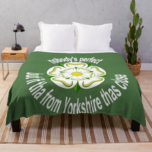 Item preview, Nobodys Perfect But If Tha From Yorkshire Thas Close White Text designed and sold by taiche.