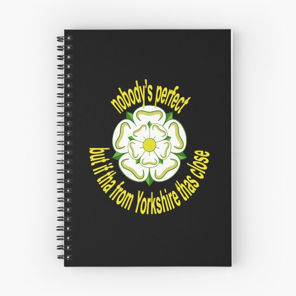Item preview, Nobodys Perfect But If Tha From Yorkshire Thas Close Yellow Text designed and sold by taiche.