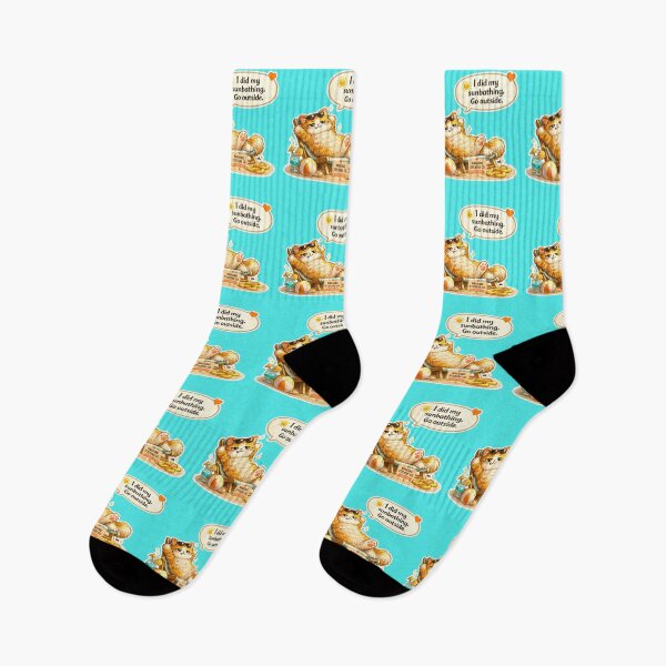 Item preview, NAGGING CAT LaMaisonOfMY I DID MY SUNBATHING. GO OUTSIDE. COLLECTION | AQUA Edition | No.01 designed and sold by LaMaisonOfMY.