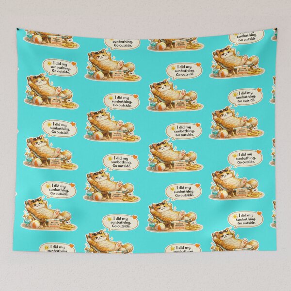 Item preview, NAGGING CAT LaMaisonOfMY I DID MY SUNBATHING. GO OUTSIDE. COLLECTION | AQUA Edition | No.01 designed and sold by LaMaisonOfMY.