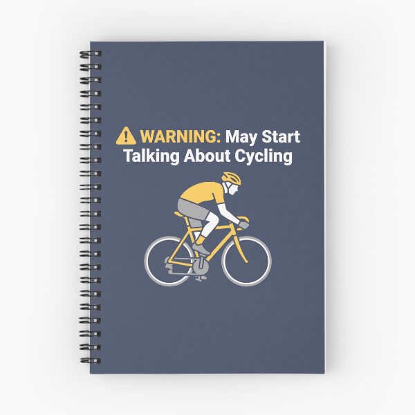 Item preview, Warning May Start Talking About Cycling – Funny Cyclist Gift Road Bike Humor Quote designed and sold by Sekla-Studio.