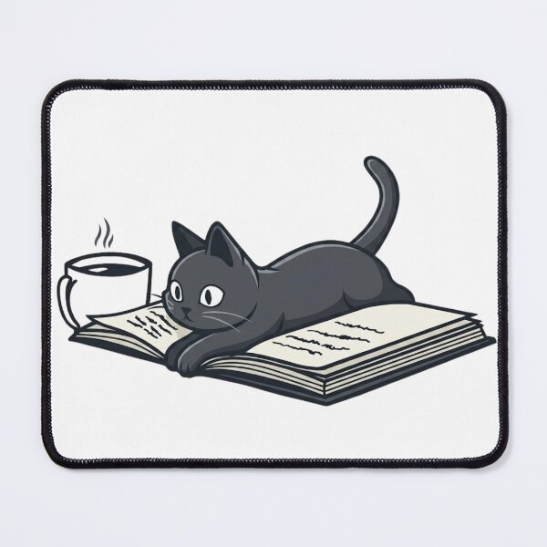 Item preview, Black Cat And Books – Cute Book Lover Design for Readers, Cat Moms, and Bookworms designed and sold by Charonde.