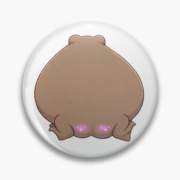 Item preview, Chubby Frog Butt with Sparkly Blush - Cute Kawaii Frog Butt designed and sold by Neurospicy Trolls.