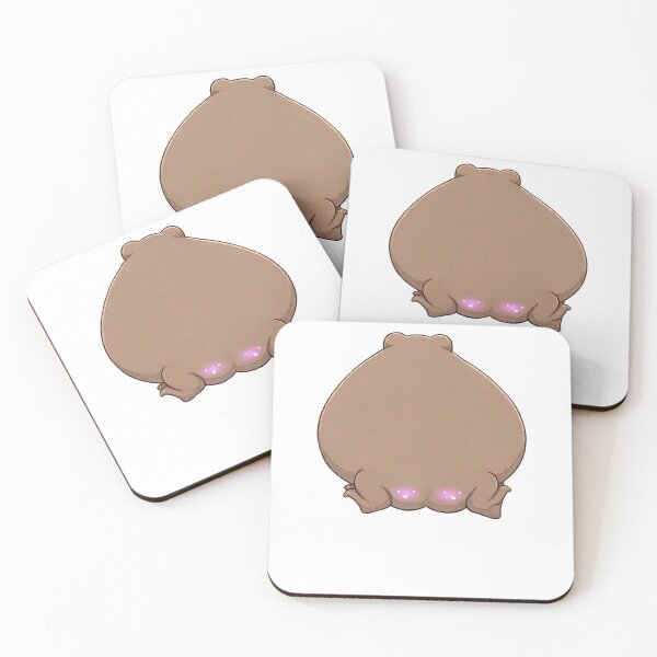 Item preview, Chubby Frog Butt with Sparkly Blush - Cute Kawaii Frog Butt designed and sold by Neurospicy Trolls.