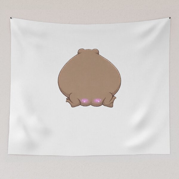 Item preview, Chubby Frog Butt with Sparkly Blush - Cute Kawaii Frog Butt designed and sold by Neurospicy Trolls.