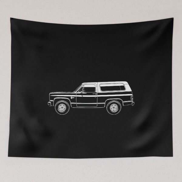 Item preview, Classic SUV Side Profile White Outline designed and sold by charleevanero.