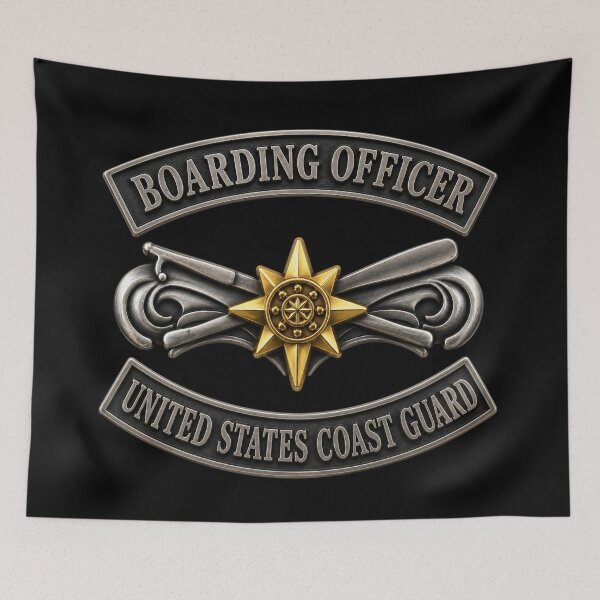 Item preview, USCG - Boarding Officer w txt - 3D - Enhanced designed and sold by Military Insignia Products.
