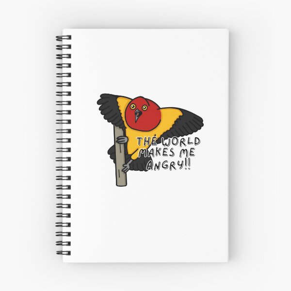 Item preview, The World Makes me angry!! - Flame Bowerbird - A Derpybird Design designed and sold by YOjosie.