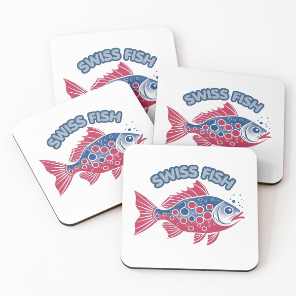 Item preview, Swiss Fish – Say It 3 Times Fast Funny Graphic Tee | Punny Ocean Design Shirt designed and sold by SIGNAL & BLOOM.