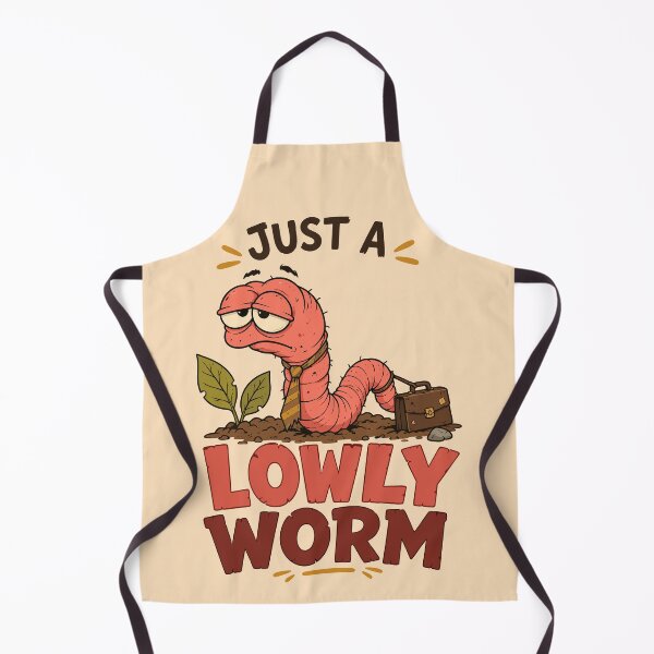 Item preview, Just a Lowly Worm Funny Office Worker designed and sold by Horizon-Design.