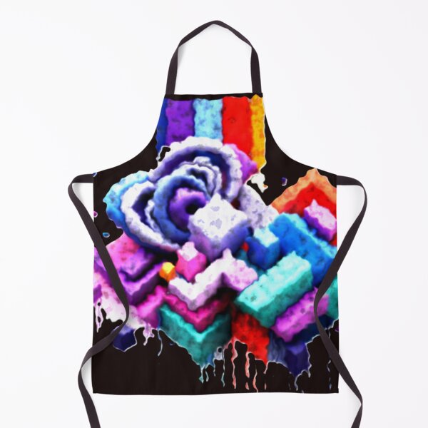 Item preview, cubic fusion C matte colorful geometric cubist abstract design designed and sold by SmashingDeals.