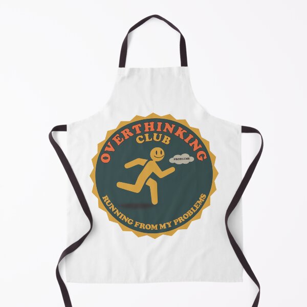 Item preview, Overthinking Club Running From My Problems Funny Retro Badge designed and sold by Joshbrowny.