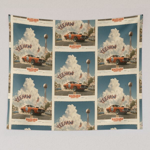 Item preview, Hazzard County Fair Featuring the General Lee | Retro County Fair Pop Culture Design designed and sold by Ignorant-Artist.