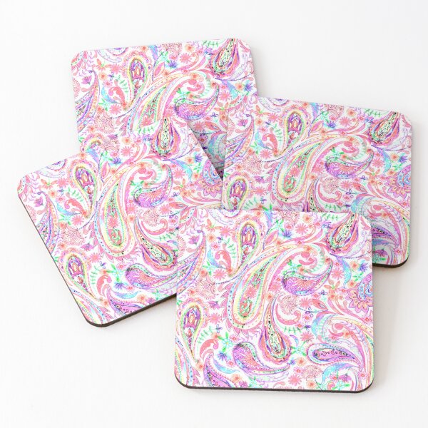 Item preview, Paisley ornament in purple and red designed and sold by bokasin.